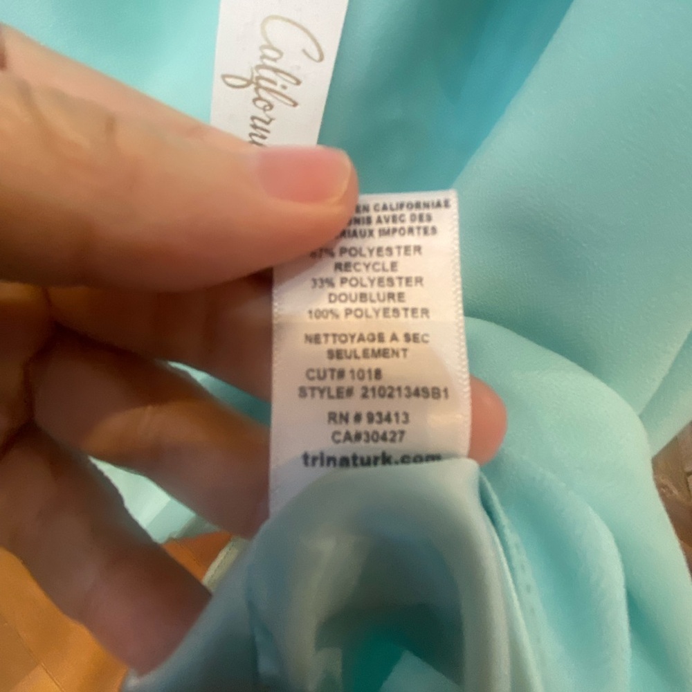 Brand new with tags! Trina Turk Light Blue Camisole with Braided Straps - Picture 3 of 5